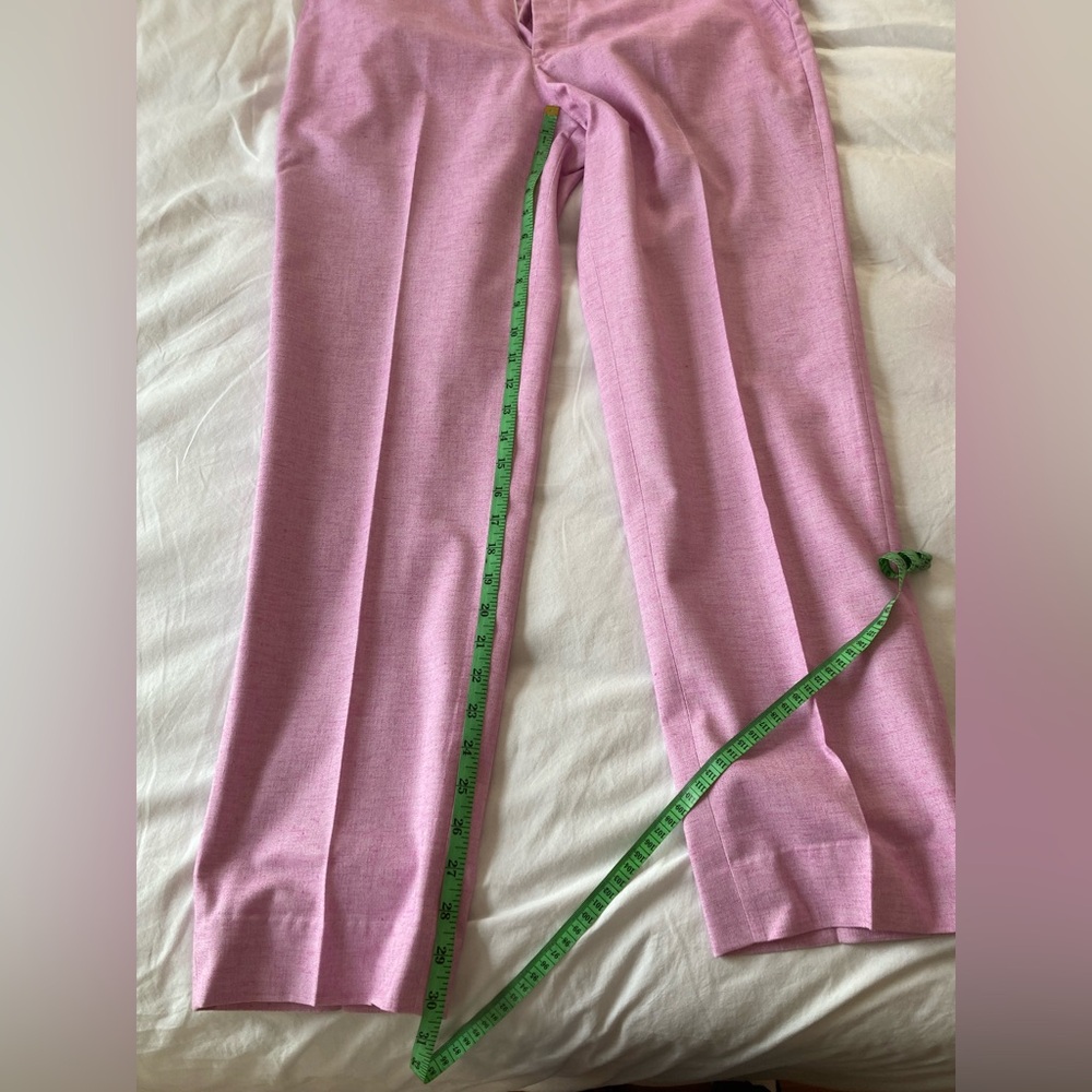 Men Linen Suit, 2 Piece - Pink - Picture 10 of 14